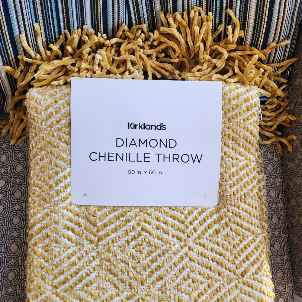 Kirkland Mustard Chenille Throw